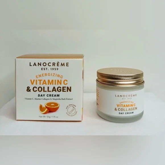 Lanocreme Energizing Vitamin C & Collagen Day Cream Moisturizer - Picture 2 of 6